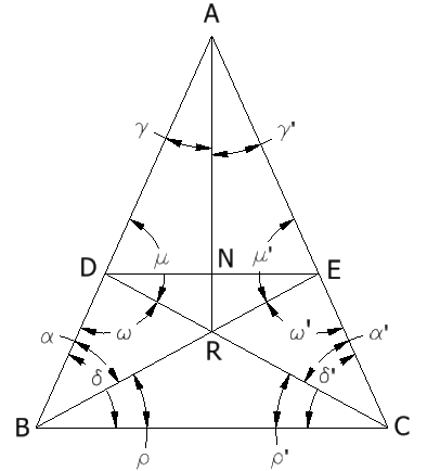 Ejercicio de geometría euclidiana congruencia de triángulos